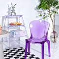 Amber Transparent Dining Chair detail image