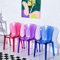Amber Transparent Dining Chair detail image