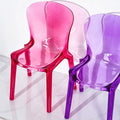 Amber Transparent Dining Chair detail image