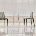 Caspian Transparent Dining Chair detail image