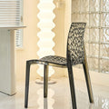 Caspian Transparent Dining Chair detail image