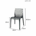 Caspian Transparent Dining Chair detail image