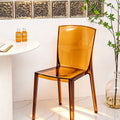 Amber Transparent Dining Chair