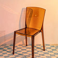 Amber Transparent Dining Chair detail image