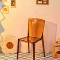 Amber Transparent Dining Chair detail image