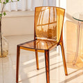 Amber Transparent Dining Chair detail image