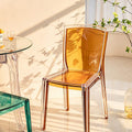 Amber Transparent Dining Chair detail image