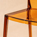 Amber Transparent Dining Chair detail image