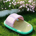 Gingham Pet Bed with Canopy