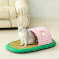 Gingham Pet Bed with Canopy detail image