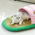 Gingham Pet Bed with Canopy detail image