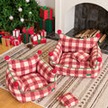 Caspian Plaid Pet Bed Set