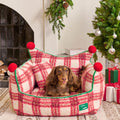 Caspian Plaid Pet Bed Set detail image