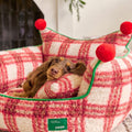 Caspian Plaid Pet Bed Set detail image