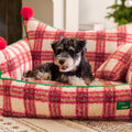 Caspian Plaid Pet Bed Set detail image