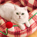 Caspian Plaid Pet Bed Set detail image