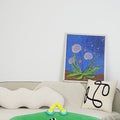 Daisy Cat Bed, Green Couch, Fleece