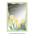 Tulip Acrylic Arc Mirror, Rectangle