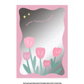 Tulip Acrylic Arc Mirror, Rectangle