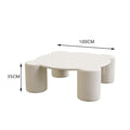 Bonee Round Coffee Table, White