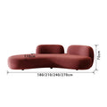 Hiram Three Seater Sofa, Velvet