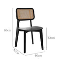 Mary Rattan Dining Chair, Wood