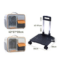 Babur Rolling Suitcase Cat Carrier with Wheels