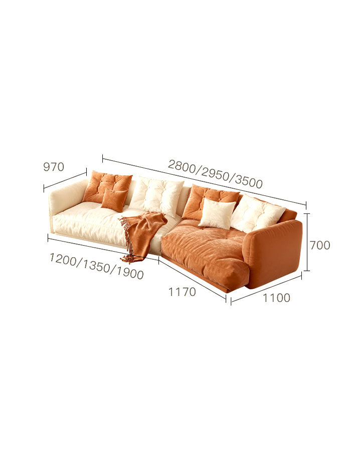 Marien Two Seater Sofa, Velvet
