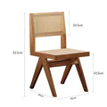 Kay Rattan Dining Chair, Oak Wood