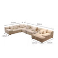 Fanny Large White Three Seater Corner Sofa