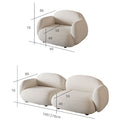 Lison Two Seater Sofa, Boucle