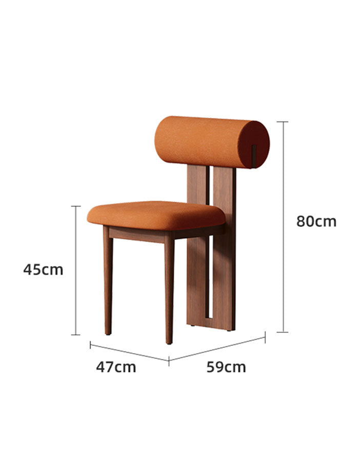 Colin Dining Chair, Black, Brown