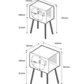 Pop TV Shape Side Table, Acrylic