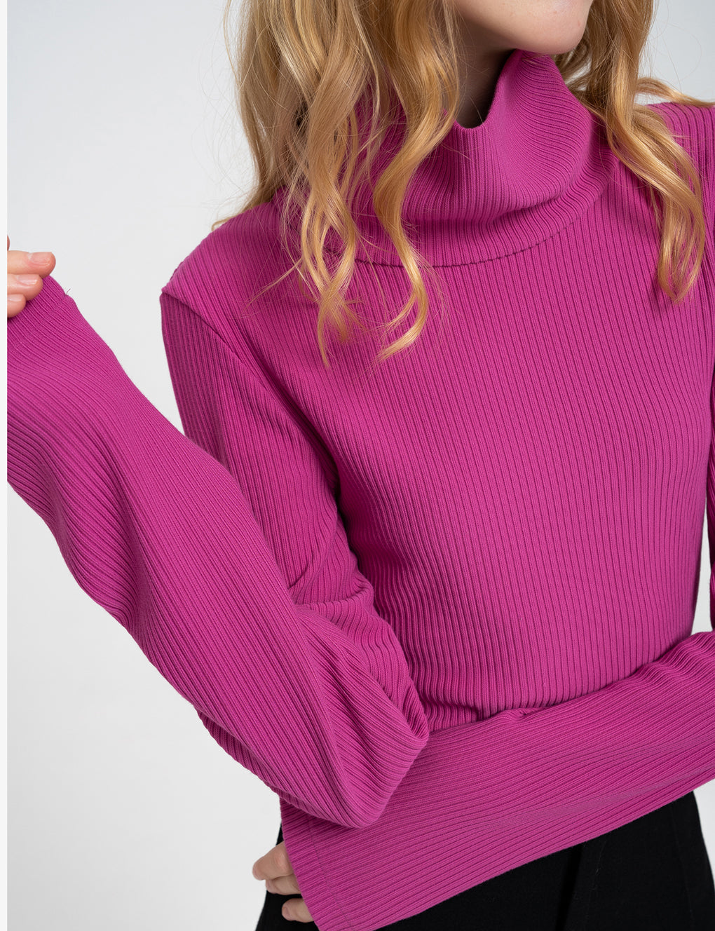 High-neck Stretched Next-to-skin Jumper