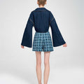 Checked Wool-blend Tweed Shorts