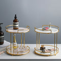 Moldova Kitchen Rack, Gold-Le Di Vita- | Le Di Vita