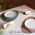 Elroy Table Mat, Leather-Le Di Vita- | Le Di Vita