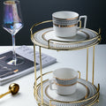 Moldova Kitchen Rack, Gold-Le Di Vita- | Le Di Vita