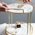 Moldova Kitchen Rack, Gold-Le Di Vita- | Le Di Vita