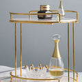 Moldova Kitchen Rack, Gold-Le Di Vita- | Le Di Vita