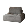 Noah Single Sofa, Leather, Linen