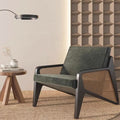 Nora Evergreen Armchair, Wood, Rattan