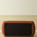 Nafisa Brown Two Seater Sofa, Boucle
