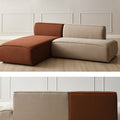 Jacuqeline Tofu Two Seater Corner Sofa, Linen, Two Colors