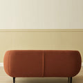 Nafisa Brown Two Seater Sofa, Boucle