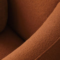 Nafisa Brown Two Seater Sofa, Boucle
