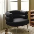 Odele Round Armchair, Boucle, Leathaire