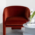 Milo Baughman Armchair, Velvet