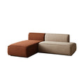 Jacuqeline Tofu Two Seater Corner Sofa, Linen, Two Colors