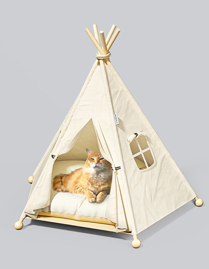Free-Standing Pet Tent, Cat Bed, Detachable